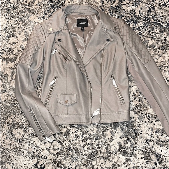 Express Motor Jacket Leather Style - Picture 1 of 6